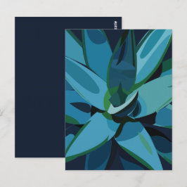Succulenten Blue Agave Cactus Succulents Briefkaart