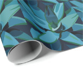 Succulenten Blue Agave Cactus Succulents Cadeaupapier (Rol Hoek)