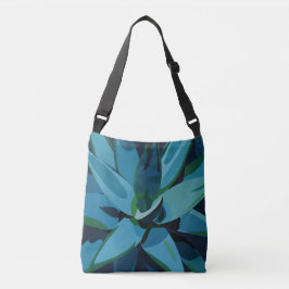 Succulenten Blue Agave Cactus Succulents Crossbody Tas