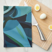 Succulenten Blue Agave Cactus Succulents Theedoek (Quarter Fold)