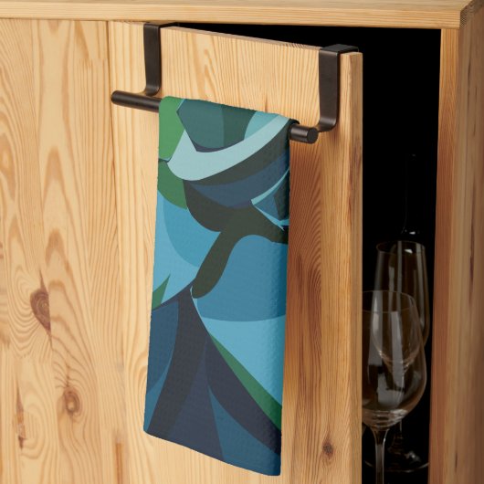 Succulenten Blue Agave Cactus Succulents Theedoek (Derde Gevouwen)