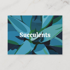 Succulenten Blue Agave Cactus Succulents Visitekaartje