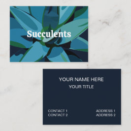 Succulenten Blue Agave Cactus Succulents Visitekaartje