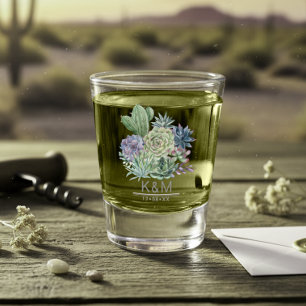 Succulenten Bruiloft ID515 Shot Glas