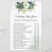 Succulenten Bruiloft of Koppels Douche Schoen Spel (Voorkant)