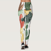 Succulenten, cactussen: schattig bloemmotief. leggings (Achterkant)