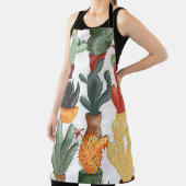 Succulenten, cactussen: schattig bloemmotief. schort (Insitu)