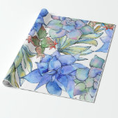 Succulenten Cadeaupapier (Uitgerold)
