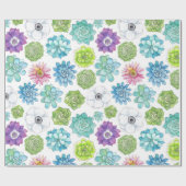 Succulenten Cadeaupapier (Vlak)