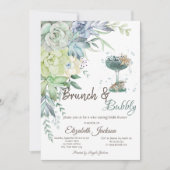 Succulenten Cocktail Brunch & Bubbly Kaart (Voorkant)