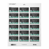 Succulenten Crème Elegante krijt Adresetiketten Etiket (Full Sheet)