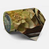 Succulenten Desert Flowers Stropdas (Opgerold)