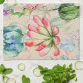 Succulenten en Cacti Kitchen Towel Theedoek (Gevouwen)