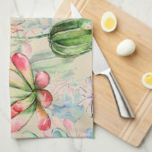 Succulenten en Cacti Kitchen Towel Theedoek (Quarter Fold)