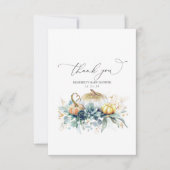 Succulenten en pompoenen Baby shower Dank u wel Bedankkaart (Voorkant)