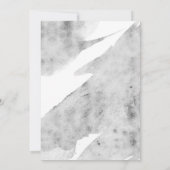 Succulenten en Silver Elegant Waterverf Bruiloft Kaart (Achterkant)