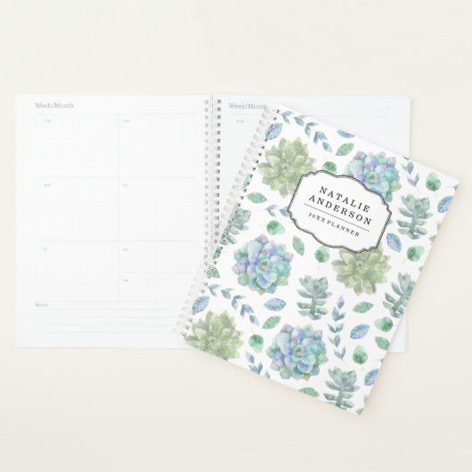Succulenten | Gepersonaliseerde planner (Display)