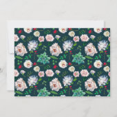 Succulenten & Goud Chique Bruiloft RSVP Kaart (Achterkant)