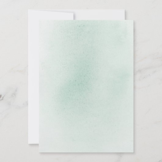 Succulenten Goud Groen Elegant Bruiloft Dank u Bedankkaart (Achterkant)