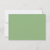 Succulenten, goud, witte bloemen - Spring Green RSVP Kaartje (Achterkant)