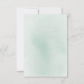 Succulenten groen en Roos gouden bruiloft RSVP (Achterkant)