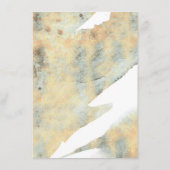 Succulenten groen goud bruiloft informatie informatiekaartje (Achterkant)