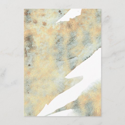 Succulenten groen goud bruiloft informatie informatiekaartje (Achterkant)