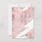 Succulenten Groen Roos Goud Modern Bruiloft RSVP (Achterkant)