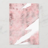 Succulenten groen Roos gouden bruiloft informatie Informatiekaartje (Achterkant)