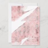 Succulenten groen Roos gouden verlovingsfeest Kaart (Achterkant)