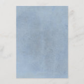 Succulenten Groen Stoffig Blauw Bruiloft Informati Informatiekaartje (Achterkant)