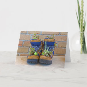 Succulenten in Birthday Boots Kaart