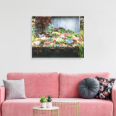 Succulenten in de schatkist canvas afdruk (Insitu (Woonkamer))