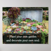 Succulenten in de schatkist poster (Voorkant)