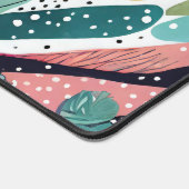 Succulenten in groen en roze bureaumat (Hoek)