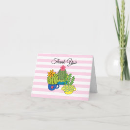 Succulenten in pot Bedankkaartjes Bedankkaart