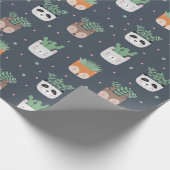 Succulenten in potten Verpakkingspapier Cadeaupapier (Hoek)