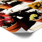 Succulenten in Terracotta Pots, vanmiddag, Sun Poster (Hoek)