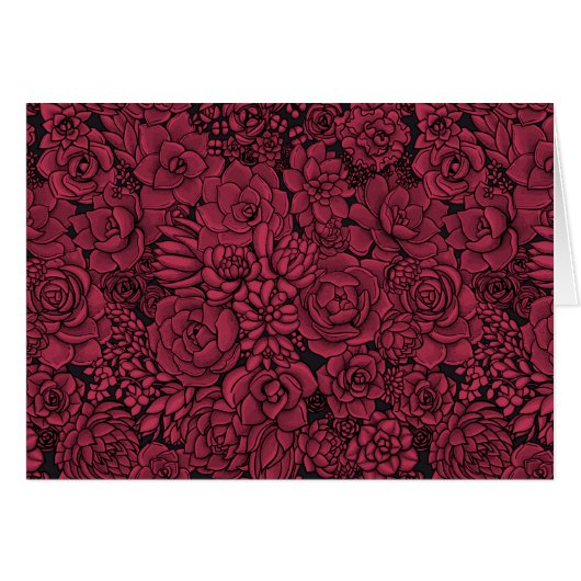 Succulenten in Viva Magenta - Kleur van het jaar 2 (Voorkant Horizontaal)