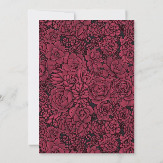 Succulenten in Viva Magenta - Kleur van het jaar 2 (Voorkant)