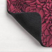 Succulenten in Viva Magenta - Kleur van het jaar 2 Muismat (Hoek)