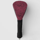 Succulenten in Viva Magenta - Kleur van het Jaar Golfheadcover (Voorkant)