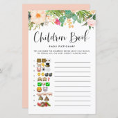 Succulenten Kinderen Boek Emoji Pictionary Game (Voorkant / Achterkant)