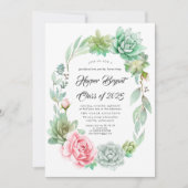 Succulenten - Klasse van 2019 Afstuderen Kaart (Voorkant)