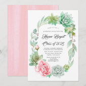 Succulenten - Klasse van 2019 Afstuderen Kaart (Voorkant / Achterkant)