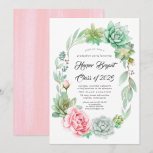 Succulenten - Klasse van 2019 Afstuderen Kaart