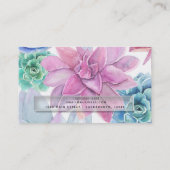 Succulenten Moderne Chic Fiesta Tuin Bloemen Visitekaartje (Achterkant)