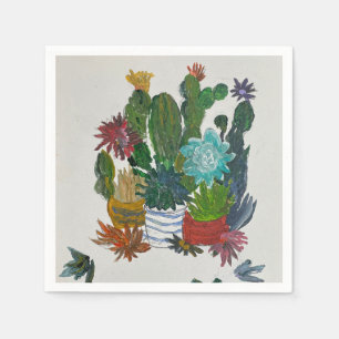 Succulenten op display servet