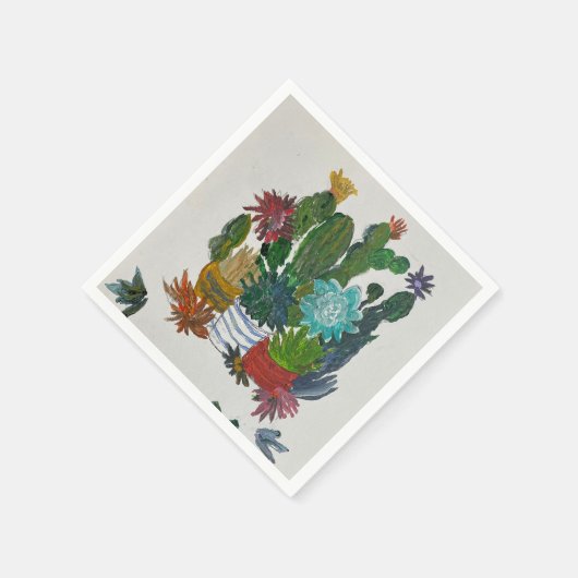 Succulenten op display servet (Hoek)