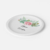 Succulenten Papieren Bordje (Gekanteld)